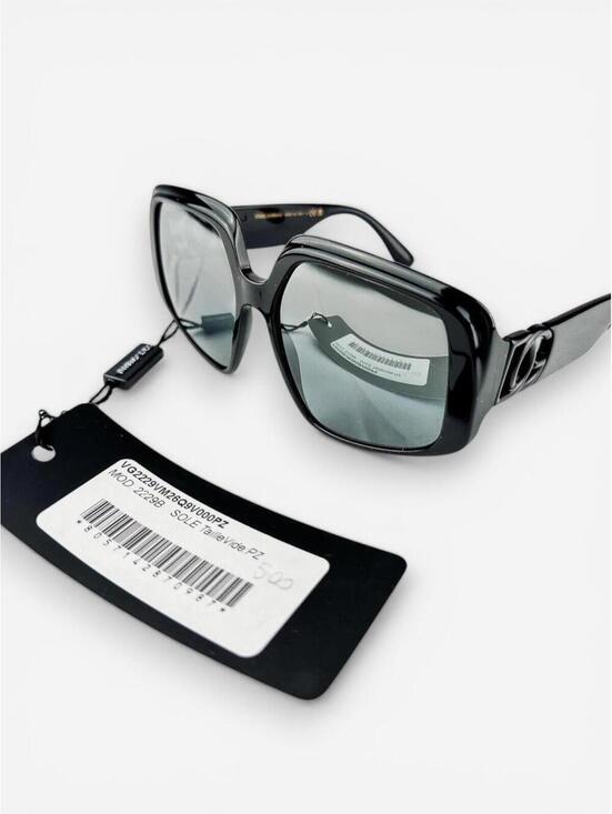 Dolce & Gabbana Accessories - Dolce & Gabbana DG4386 Black Oversized Square Sunglasses DG Logo | NWT
